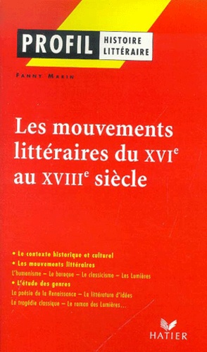 Les Mouvements Littéraires Du Xvième Au Xviiième Siècle