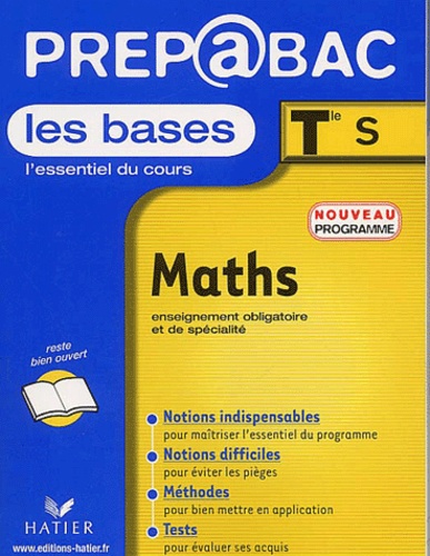 Maths Tle S Enseignement Obligatoire Et De Spécialité - Programme 2002