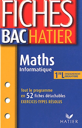 Maths Informatique 1ère L - Enseignement Obligatoire