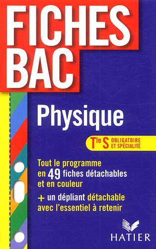 Physique Tle S - Enseignement Obligatoire Et Enseignement De Spécialité