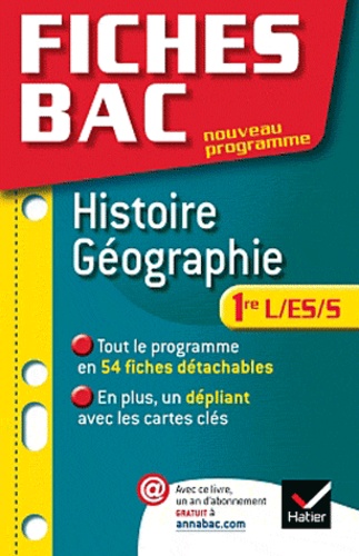 Fiches Bac Histoire-Géographie 1e L/Es/S