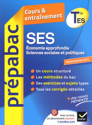 Sciences Économiques Et Sociales Tle Es - Economie Approfondie, Sciences Sociales Et Politiques