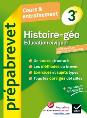 Histoire-Géographie Education Civique 3e - Cours & Entraînement