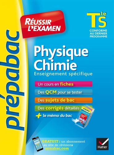 Physique Chimie Tle S Enseignement Spécifique
