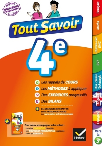 Tout Savoir 4e