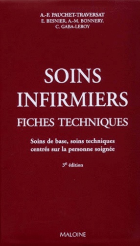 Soins Infirmiers - Fiches Techniques, Soins De Base, Soins Techniques, Centrés Sur La Personne Soignée
