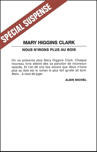 Nous N'irons Plus Au Bois