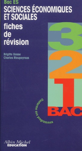 Sciences Économiques Et Sociales Bac Es - Fiches De Révision