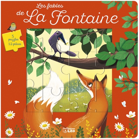 Les Fables De La Fontaine - 5 Puzzles, 12 Pièces