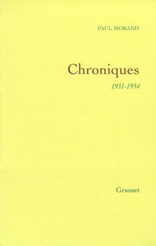 Chroniques - 1931-1954