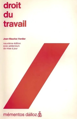 Droit Du Travail - Memento Dalloz 9e édition