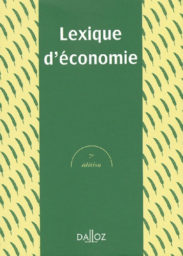 Lexique D'économie