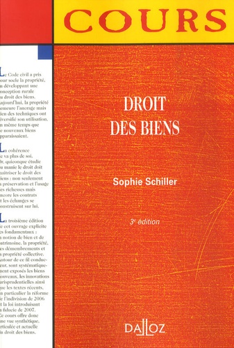 Droit Des Biens - Cours Dalloz 3e édition