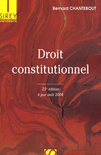 Droit Constitutionnel - A Jour De La Réforme Constitutionnelle