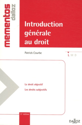 Introduction Générale Au Droit - Memento Dalloz 11e édition