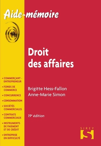 Droit Des Affaires 2012