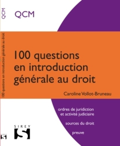 100 Questions En Introduction Générale Au Droit