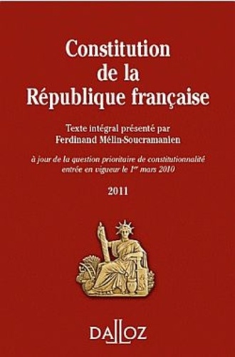 Constitution De La République Française - Texte Intégral - Edition 2011