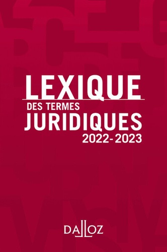 Lexique Des Termes Juridiques