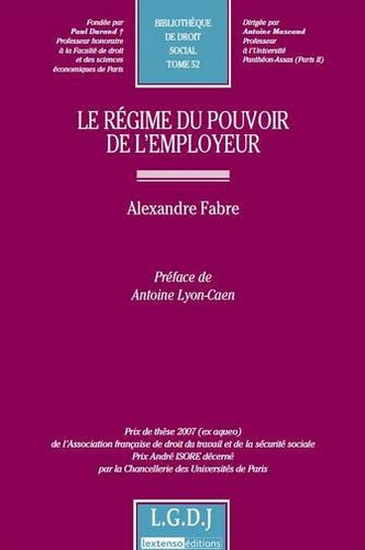 Le Régime Du Pouvoir De L'employeur