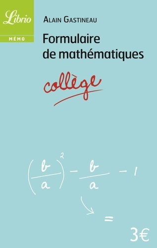 Formulaire De Mathématiques Collège
