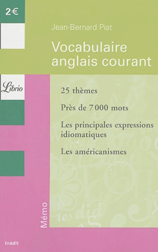 Vocabulaire Anglais Courant