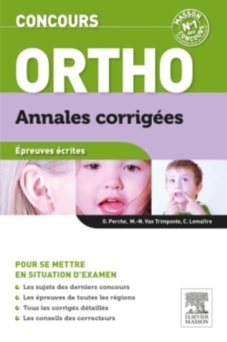 Concours Ortho - Annales Corrigées Épreuves Écrites