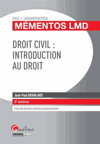 Droit Civil : Introduction Au Droit