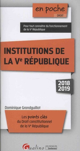 Institutions De La Ve République - Edition 2018-2019
