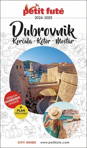 Petit Futé Dubrovnik, Korcula, Kotor, Mostar (1 Plan Détachable)