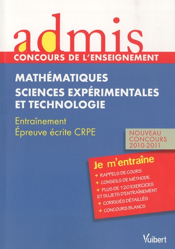 Mathématiques Sciences Expérimentales Et Technologie - Epreuve Écrite Crpe