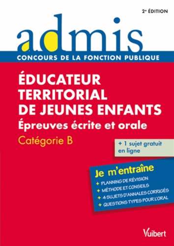 Educateur Territorial Jeunes Enfants - Epreuves Écrite Et Orale, Catégorie B