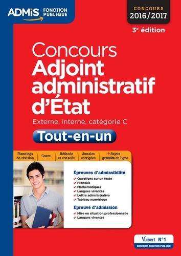 Concours Adjoint Administratif D'etat - Epreuves Écrites Et Orales