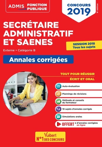 Concours Secrétaire Administratif Et Saenes - Annales Corrigées