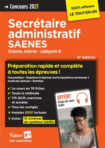 Concours Secrétaire Administratif - Saenes - Le Tout-En-Un Externe, Interne Catégorie B