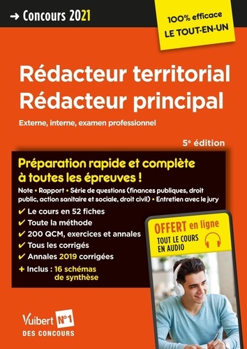 Concours Rédacteur Territorial, Rédacteur Principal Catégorie B - Externe, Interne Et Examen Professionel