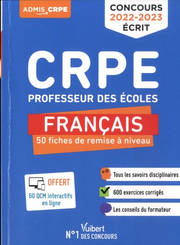 Crpe Professeur Des Écoles Français - 50 Fiches De Remise À Niveau