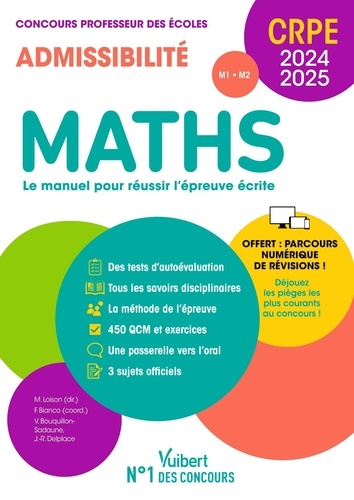 Maths Concours Professeur Des Écoles Admissibilité - Epreuve Écrite M1-M2