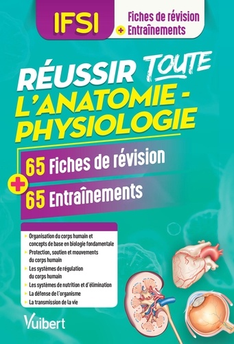 Réussir Toute L'anatomie-Physiologie En 65 Fiches De Révision Et 65 Entrainements