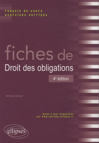 Fiches De Droit Des Obligations