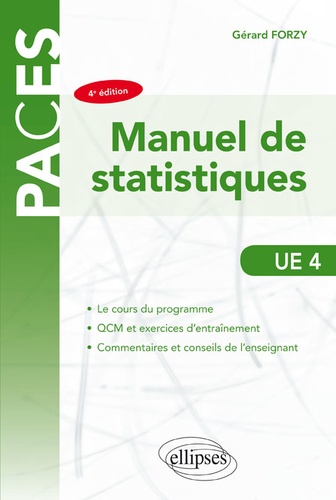 Manuel De Statistiques Avec Exercices Et Qcm Corrigés Ue 4