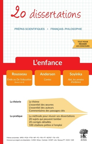 L'enfance - 20 Dissertations Avec Analyses Et Commentaires