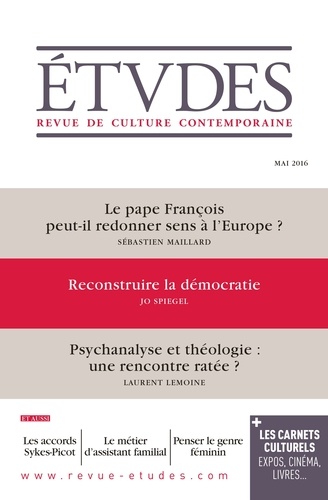 Etudes N° 4227, Mai 2016