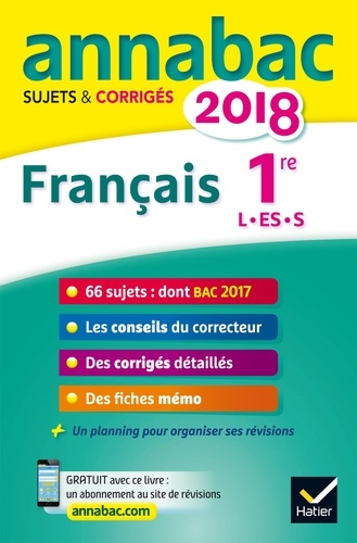 Français 1re Séries L, Es, S - Sujets Et Corrigés