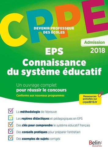 Eps - Connaissance Du Système Éducatif - Epreuve Orale D'admission Crpe