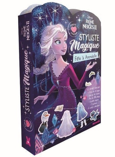 La Reine Des Neiges 2 Styliste Magique - Fête À Arendelle - Avec 4 Feuilles De Stickers, 2 Pochoirs, 6 Crayons, Des Strass Et Des Motifs