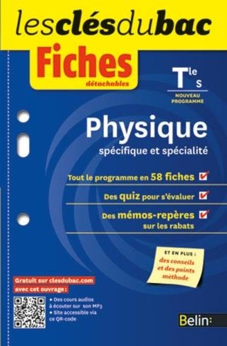 Physique Tle S Spécifique Et Spécialité - Fiches Détachables
