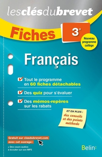Français 3e - Fiches