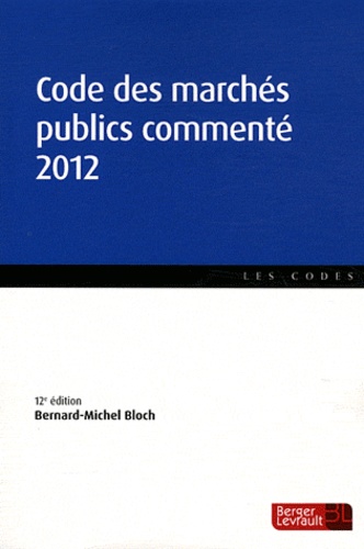 Code Des Marchés Publics Commenté 2012