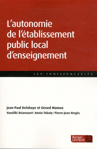 L'autonomie De L'établissement Public Local D'enseignement